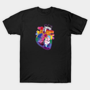 Heart of lgbtqia Pride T-Shirt